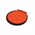 Car Oxford Fabric Zipper Closure 20 Capacity Cd Storage Holder Organizer Orange 