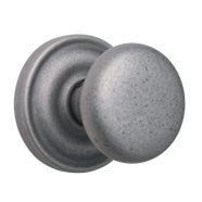 Rockwell Premium Privacy Set Durable Door Hardware Handles Exterior Handle In Antique Nickel With Concealed Screws