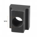 Uxcell M10 Thread T Slot Nuts Alloy Steel Black Oxide Finish Grade 8 Tapped Through T-nuts Furniture 10pcs