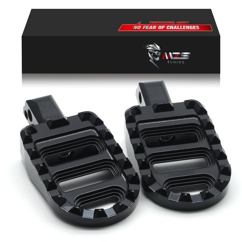 Mzs Motorcycle Foot Pegs 2018-2023 Rear Footpegs Accessories Roating Mx Serrated Wide Pedal For Softail Breakout Deluxe Fat Bob