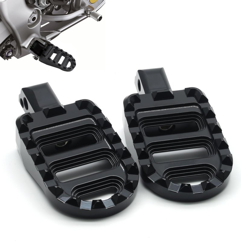 Mzs Motorcycle Foot Pegs 2018-2023 Rear Footpegs Accessories Roating Mx Serrated Wide Pedal For Softail Breakout Deluxe Fat Bob