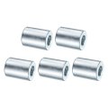 5 Pcs Galvanized Steel Spacer 3 8 Bore X 4 Od 1 Length Unthreaded Standoff Bushing Plain Finish Round Metal Fits M12 Screws 