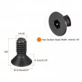 Uxcell 1 4-20x5 8 Flat Head Socket Cap Screws 10 9 Grade Carbon Steel Hex Countersunk Screw Bolts Fasteners Fully Threaded
