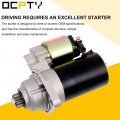 Ocpty Starter Fit For Tt Coupe Quattro 1 8l 2000-2006 Volkswagen For Golf Jetta 2 0l W Mt Later Body Style 1998-2005 0001107022