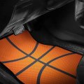 Foruidea Basketball Sport Front Rear Car Floor Matss Auto 4-pcs Full Set Car Carpet Universal Fit For Suvs Trucks Sedans Vans