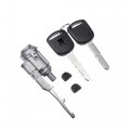 A Absopro Ignition Switch Lock Cylinder With 2 Keys 06351-te0-a11 For Honda Fit 2007-2013 Metal Black Silver Tone 