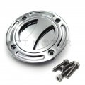 Httmt Mt249-042-cd Chrome Keyless Gas Cap Twist Off Fuel Tank Compatible With 1997-2003 Suzuk Gsx-r 600 1996-2003 750 2001-2002