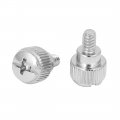Uxcell 6 -32 Nickel Plated Knurled Phillips Head Thumb Screw 80pcs For Computer Pc Case