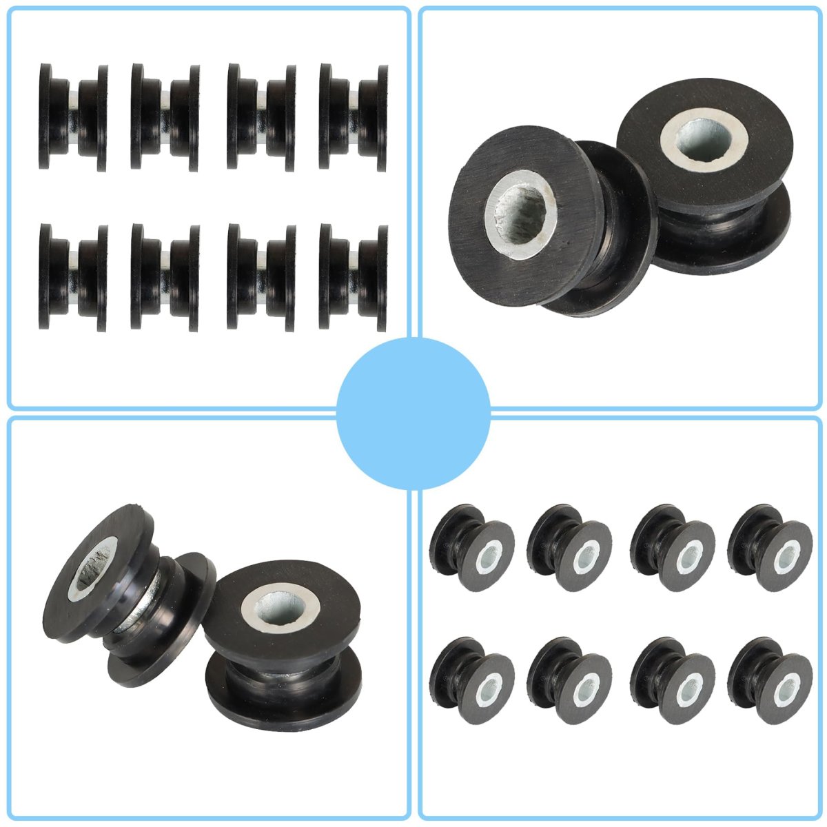24 Piece Shock Bushing Bearing Kit For Arcticcat 250 300 375 400 Replacement Part Numbers 0604-310 0403-028 21-0001