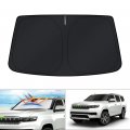 Windshield Sun Shade For Jeep Grand Wagoneer 2022 2023 2024 2025 2026 Custom Fit Foldable Sunshade Blocks Uv Rays And Heat To 