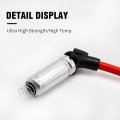 10 2mm High Performance Spark Plug Ignition Wire Replacement For 2000-2009 Chevy Gmc Saab Isuzu Hummer V8 48322r 48322 7831
