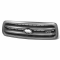 To1200242 Factory Style Front Bumper Grill Grille Assembly For Toyota Sequoia Sr5 2001-2004 Dark Gray 