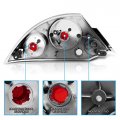 Amerilite Euro Chrome Replacement Brake Tail Lights Set For 2000-2005 Mitsubishi Eclipse Passenger And Driver Side