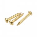 Uxcell Small Tiny Hardware Brass Nails 2mmx15mm Dxl For Diy Wooden Boxes Accessories 60pcs