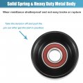 Uxcell Belt Tensioner Pulley Assembly Accessory No 166200h020 For Nissan Altima 2016-2018 Black Metal