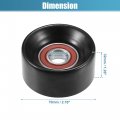 Uxcell Belt Tensioner Pulley Assembly Accessory No 166200h020 For Nissan Altima 2016-2018 Black Metal