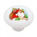 Gotham Decor Vintage Christmas Santa Ceramic Drawer Knob 