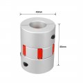 Uxcell 19mm To Shaft Plum Shaped Coupling Coupler 40mm Diameter 55mm Length