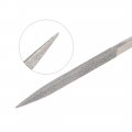 Uxcell 4pcs Triangular Diamond Needles File 5mm X 180mm 150 Grit For Metal Glass Wood Stone Grinding Polishing Engraving
