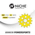Niche Drive Sprocket Chain Combo For Honda Cr250r Front 14 Rear 51 Tooth 520v O-ring 114 Links