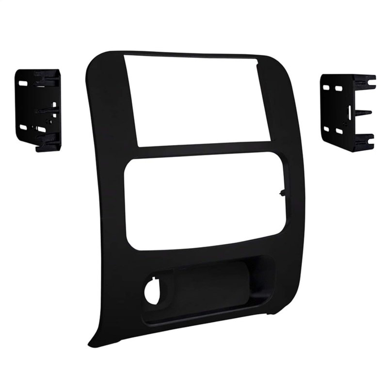 95-6524b Double Din Dash Kit For 2002 To 2007 Jeep Liberty Black Painted Finish
