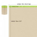 Uxcell Pre-taped Masking Film 5 9 X 49ft Brown Paper Drop Cloth With Medium-tack Painters Tape For Painting Protection 3pcs