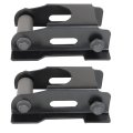 Set Of 2 Rear Leaf Spring Shackles Hanger Brackets Repair Kit Replacement For Ford Explorer 1991-2002