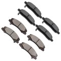 Ceramic Brake Pad Set 8pcs Front And Rear For Buick Lucerne 2006 2011 Cadillac Dts D1159 D1172 