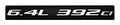 6 4l 392ci Silver On Black Highly Polished Real Aluminum Emblem