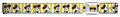Buckle-down Seatbelt Belt Minnie Mouse W Hat Poses Stripe Yellow White 1 5 Wide 24-38 Inches In Length 