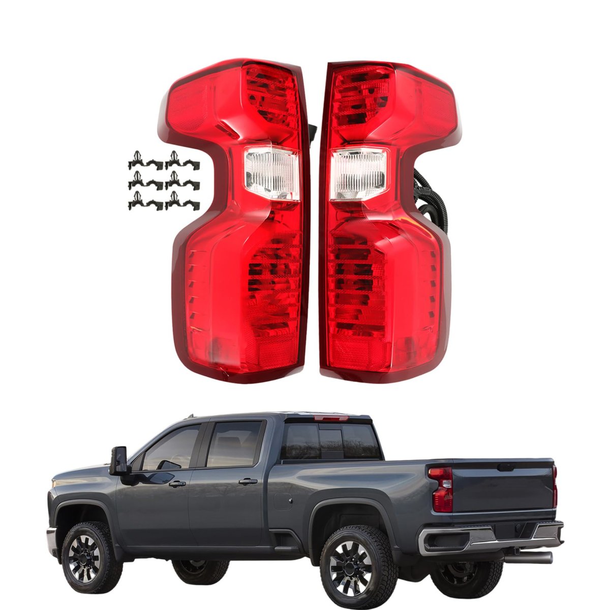 Left And Right Tail Light Replacement For Silverado 1500 2019-2023