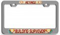 Retired Building Surveyor Career Ch 3d Metal License Plate Frame Auto Suv Truck Tag Holder Z9 