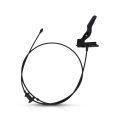 Hood Release Cable For Chevy Malibu 2006 2012 Black Plastic And Metal With Handle Replacement 25868221 Hu-gmf385 