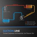 A-premium A C Suction Line Hose Assembly Compatible With Toyota T100 1994-1998 L4 2 7l Compressor To Evap