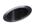 Juno Lighting 614b-sc 6-inch Standard Slope Downlight Black Baffle Satin Chrome Trim 