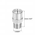 Uxcell Flat Fan Spray Tip 1 8bspt Male Thread 304 Stainless Steel Nozzle 65 Degree 1mm Orifice Diameter
