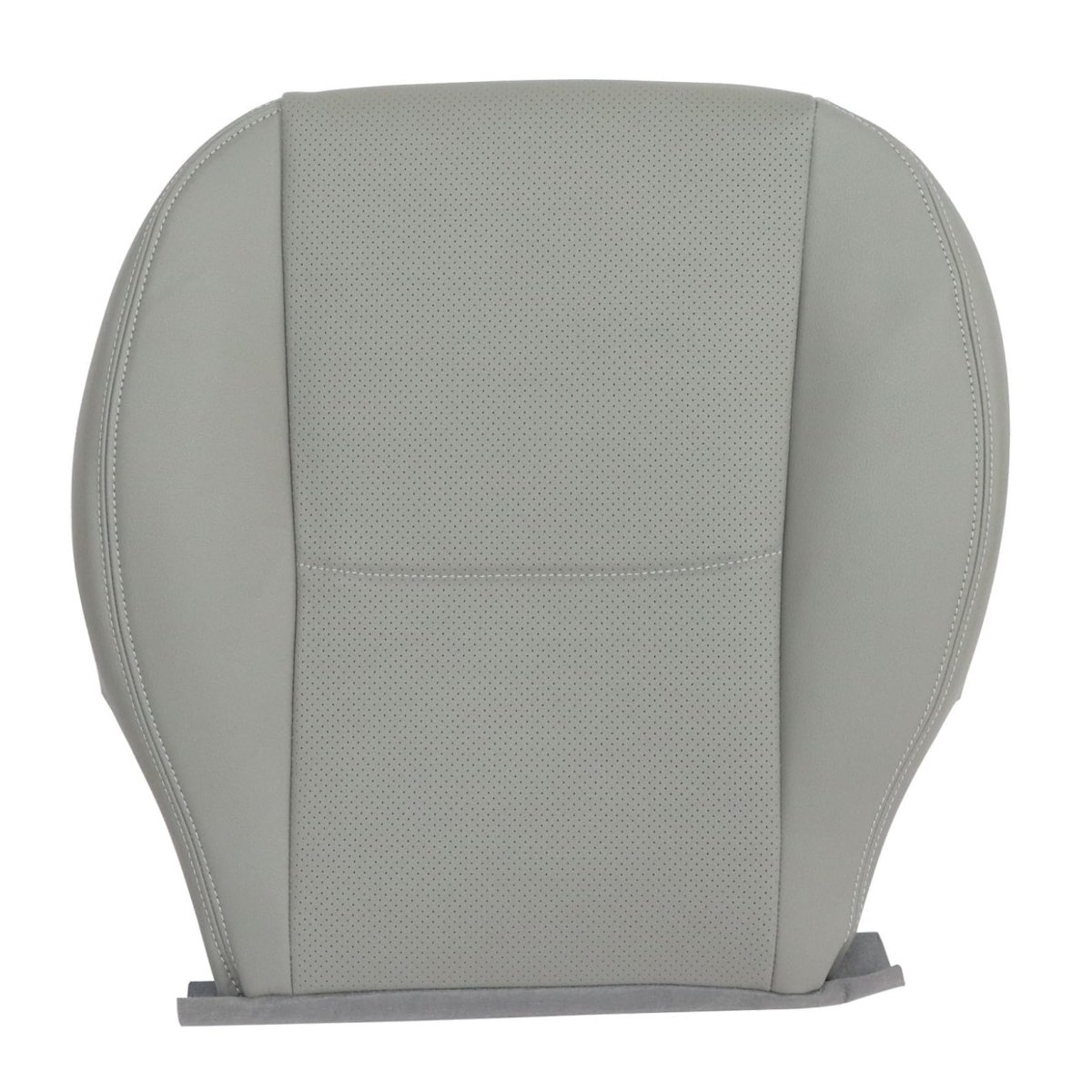 Front Driver Bottom Replacement Perforated Seat Cover Gray Microfiber Leather For Subaru Forester 2014 2015 2016