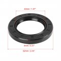 X Autohaux 40mm 62mm 8mm Black Rubber Cover Double Lip Tc Oil Shaft Seal For Car Auto