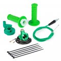Pucky 22mm Twist Throttle Accelerator Handle Grips 50 90 110 125cc Pit Bike Dirtbike Handle Grip Cable Clamp Cnc Flameout