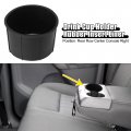 X Autohaux 1pcs Rear Row Center Console Right Side Auto Car Truck Drink Cup Holder Rubber Inserts Liner For Ford F-150