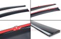 Vip Smoke Tinted Chrome Trim Clip-on Window Visor Rain Guard Deflector Replacement Compatible For 2019-2022 Lexus Es300h Es350