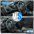 X Autohaux Abs Plastic Interior Steering Wheel Cover Trim For Subaruester Ascent Suv 2019-2022 Impreza 2017-2022 Legacy Outback
