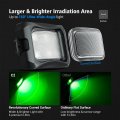 Mictuning C2 Curved Green Led Rock Lights 4 Pods Underglow Compatible For Car Truck Offroad Atv Utv Boat