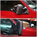 Ford Super Duty Excursion Black Housing Towing Side Mirror Turn Signal Light White Led