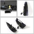 For Ford Super Duty Excursion Black Housing Towing Side Mirror Turn Signal Light White Led