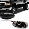 Njsbyl Amber Red Led Side Marker Lights For 2001-2014 Chevy Silverado 2500hd 3500hd Gmc Sierra 2500 3500 Hd Smoked Lens Left