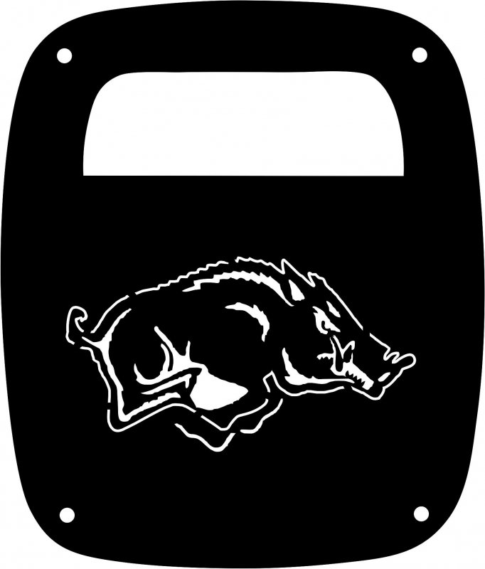 Jeeptails Razorback Tail Lamp Light Covers For Jeep Cj Or Yj And Tj Wranglers Black Set Of 2