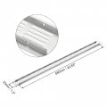 Uxcell Rectangle Shape Ventilation Grille Aluminum Alloy Louvered Air Vent 23 62 X 1 97 Inch For Wardrobe Cupboards 2pcs
