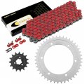 Caltric Red Drive Chain And Sprocket Kit For Suzuki Dr650se Dr 650 Se 1996-2018