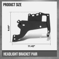Headlight Bracket Pair For Chevy Corvette C5 1997-2004 16523679 16523680 Black